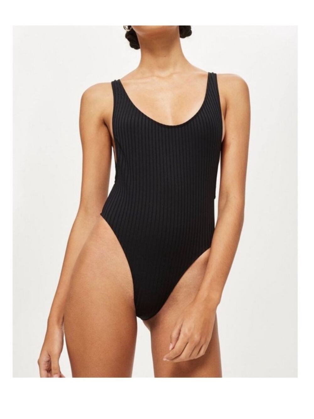 Topshop Ribbed One Piece
Swimsuit Size 6 Nwot $45